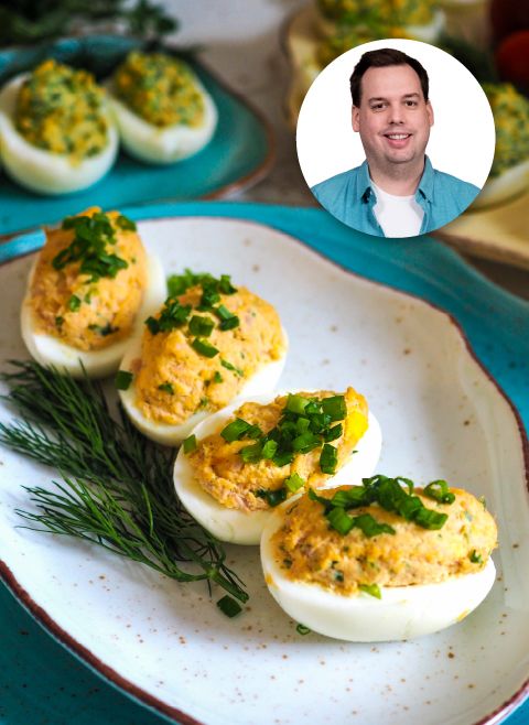 Jajka faszerowane tuńczykiem