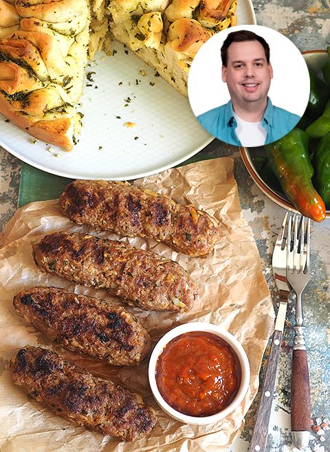 Szaszłyki z mielonego mięsa