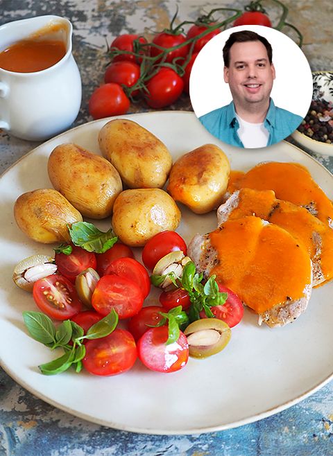 Kotleciki z polędwiczki wieprzowej z sosem paprykowym