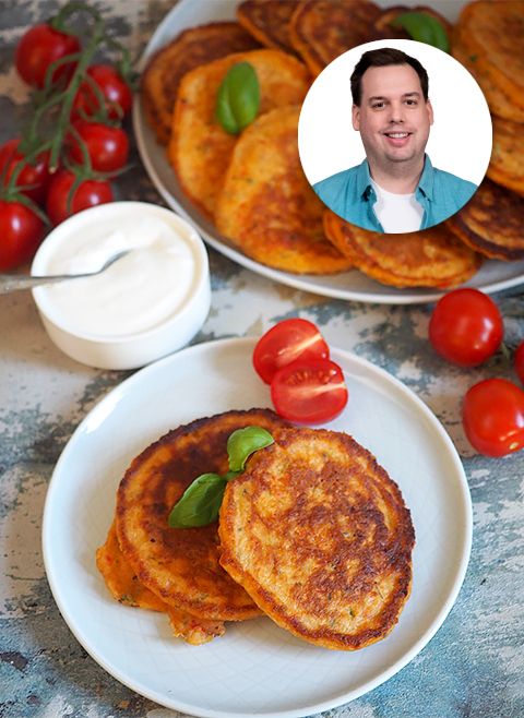 Placki z pomidorów z ziołami