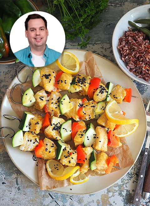 Szaszłyki z łososia