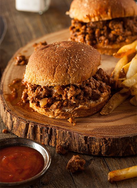 Kanapka Sloppy Joe z kurczaka
