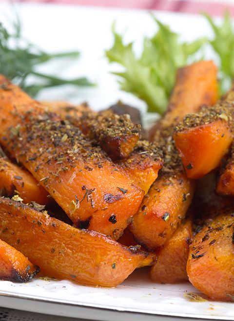 Marchewki gotowane na parze w przyprawach