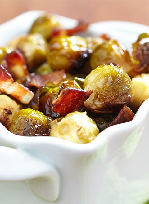 Brukselka zasmażana z boczkiem