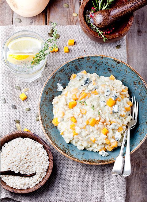 Risotto z dynią i gorgonzolą