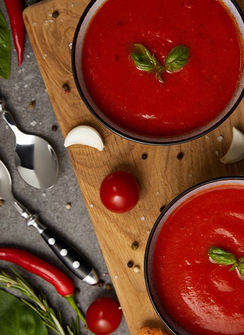 Zupa pomidorowa z pomidorków koktajlowych