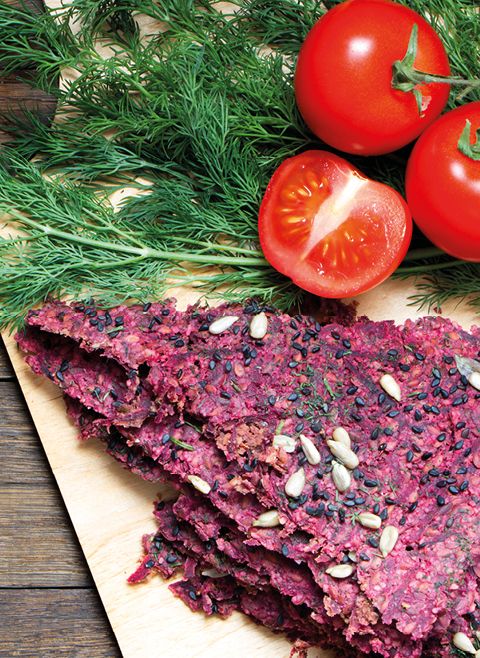 Chlebek bez pieczenia z suszarki do żywności