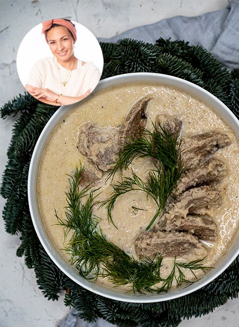 Mięso w sosie chrzanowym