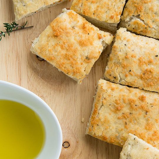 Foccacia dyniowa z kremem twarożkowym
