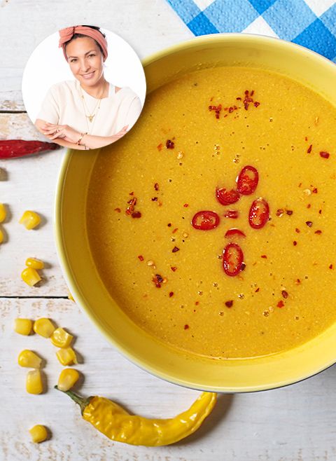 Słodko-ostry krem z kukurydzy