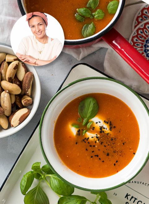 Zupa krem z papryki z soczewicą
