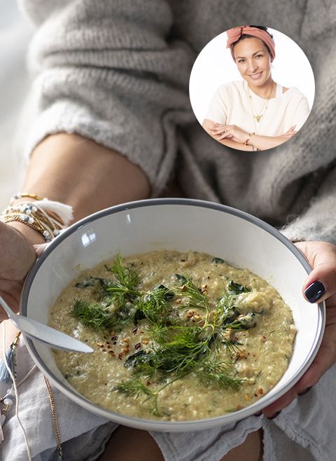 Potrawka z ryżem, szpinakiem i indykiem