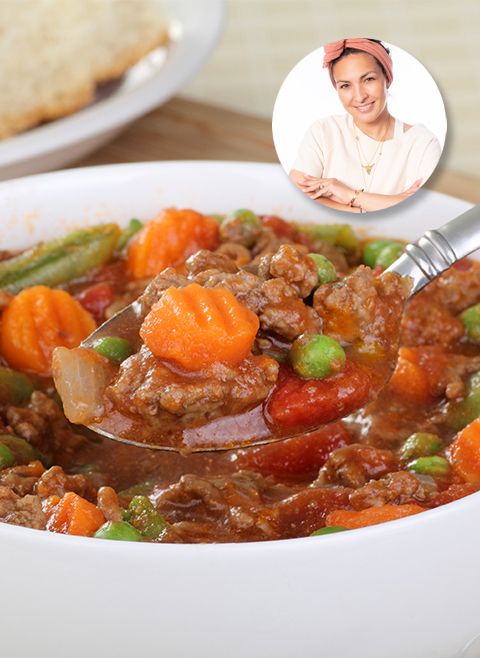 Wołowina z pomidorami i groszkiem