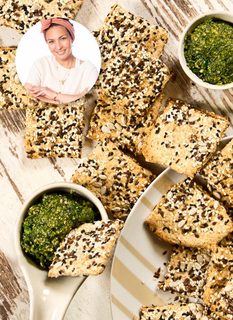 Krakersy z nasionami