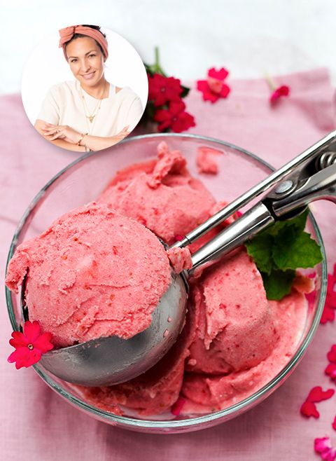 Zdrowe lody truskawkowe