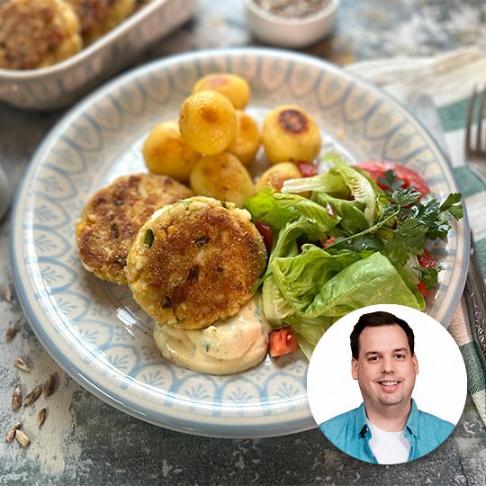 Kotlety jajeczne ze szczypiorkiem