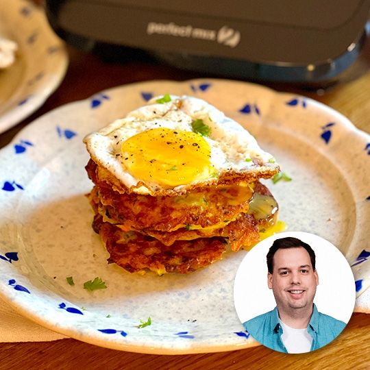 Placki warzywne z fasolą