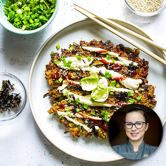 Brukselkowo-dyniowe placki smażone